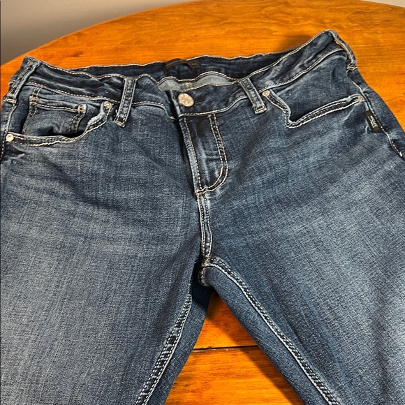 Silver Jeans Blue Girlfriend Jeans 34 W 29 L - Picture 4 of 8